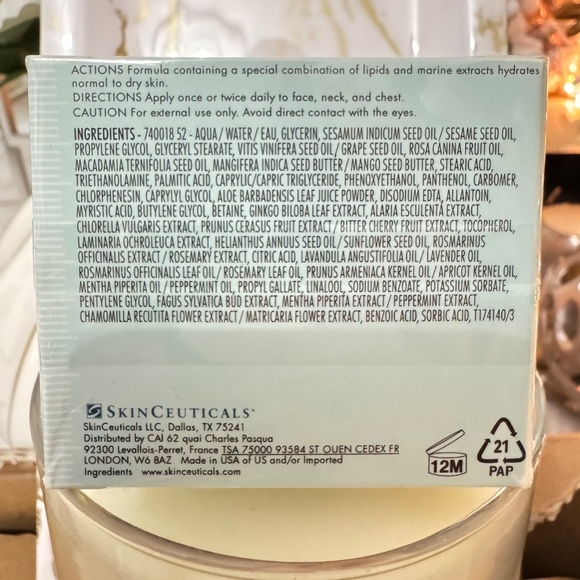 SKINCEUTICALS EMOLLIENCE RICH, RESTORATIVE MOISTURIZER FOR NORMAL OR DRY SKIN - Picture 4 of 4